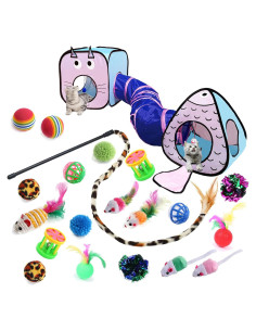 Set de Juguetes para Gatos GONPETGP 23 PCS Interactivos