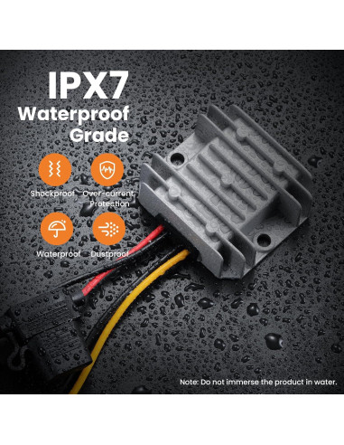 Convertidor Buck 12V 5A YBBOTT 60W DC 9-32V a 12V