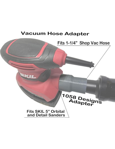 Adaptador de Manguera para Lijadora SKIL 4-en-1 1,25"