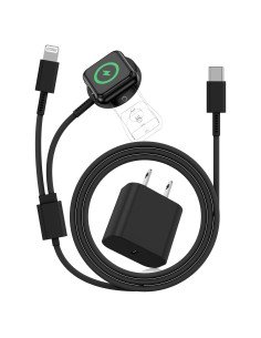 Cargador Magnético USB C 2 en 1 para Apple Watch y iPhone 20W