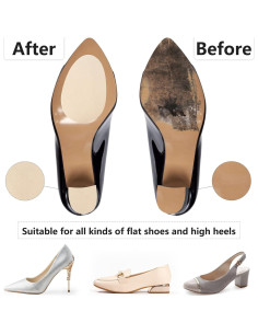 24 Almohadillas Antideslizantes para Zapatos Beige - Hongchuanglai 2