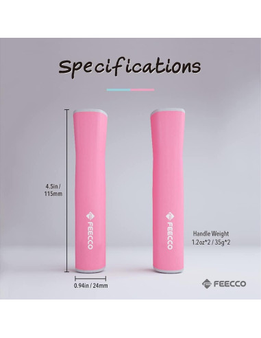 Cuerda de Salto FEECCO Zillica Ajustable para Niños Rosa