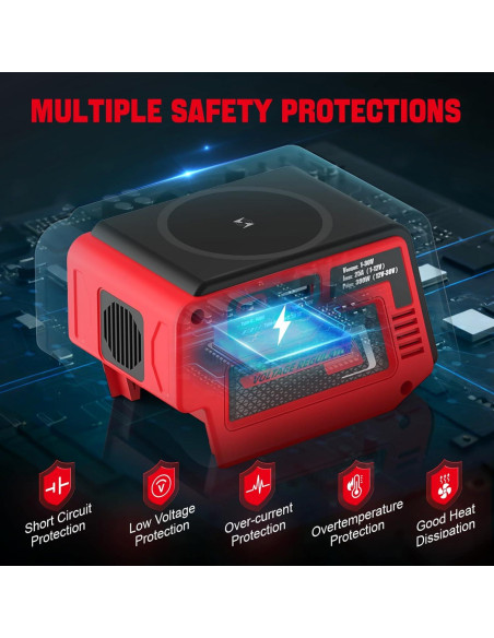 Regulador de Voltaje Vortlink 300W 1-30V para Batería Milwaukee