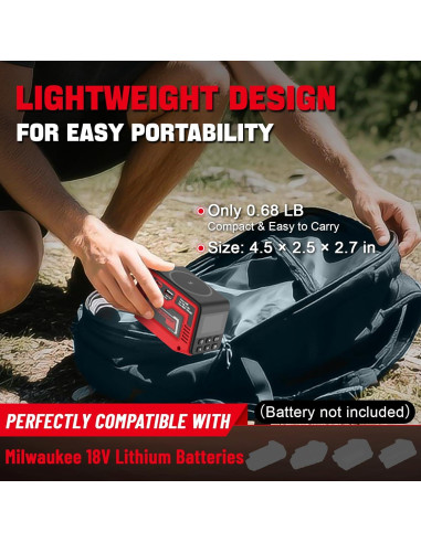 Regulador de Voltaje Vortlink 300W 1-30V para Batería Milwaukee