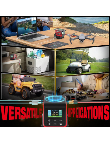 Regulador de Voltaje Vortlink 300W 1-30V para Batería Milwaukee