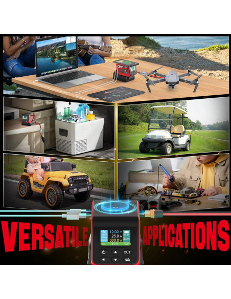Regulador de Voltaje Vortlink 300W 1-30V para Batería Milwaukee