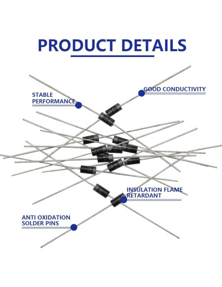 Diodos Rectificadores 1N4004 Ertzinla 120 Pcs 1A 400V