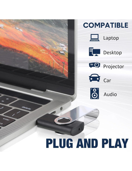 Paquete de 50 Unidades USB 2.0 Aoriher 2GB con Cuerdas