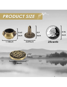 Quemador de Incienso de Bronce HOKPA - 3 Estilos para Varitas 2