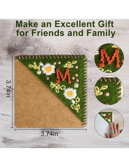 Marcador de Página Bordado MOTEERLLU Otoño Personalizado