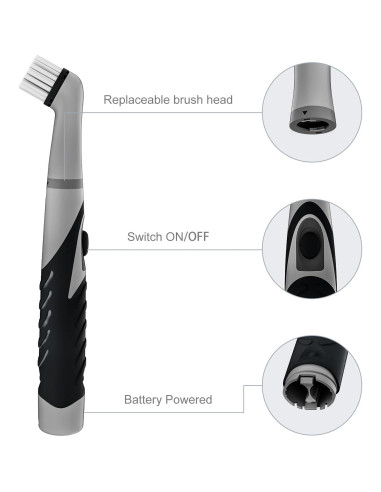 Cepillo de limpieza eléctrico Pest Reject Pro 4 en 1 - Negro