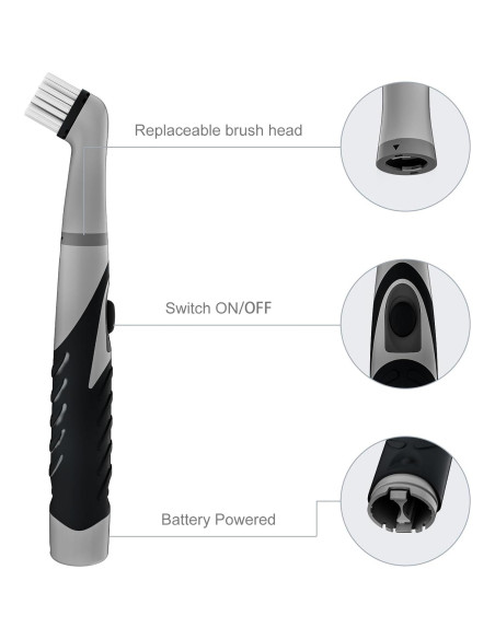 Cepillo de limpieza eléctrico Pest Reject Pro 4 en 1 - Negro