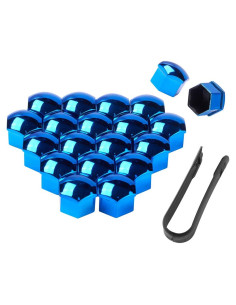 Cubiertas de Tuerca de Rueda 17mm Blueshyhall - Paquete de 20 Azul