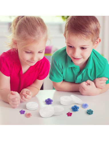 Molde de Silicona para Resina de Flores PAGOW 5 Piezas