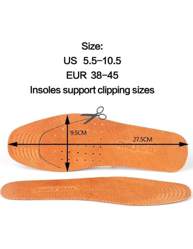 Plantillas Ultra Finas de Cuero de Cerdo YUANQIAN - 4 Pares