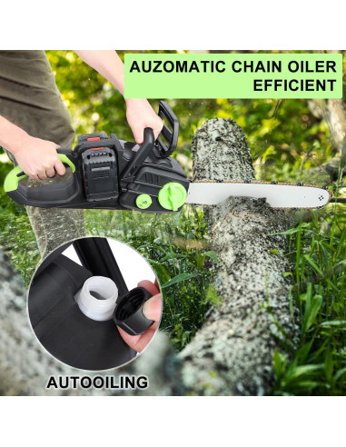 Motosierra Eléctrica Inalámbrica ZTGD 40.64 cm 1800W con Baterías