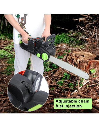 Motosierra Eléctrica Inalámbrica ZTGD 40.64 cm 1800W con Baterías