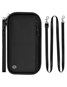 Portafolios Familiar para Pasaporte HLKZine Negro con Bloqueo RFID