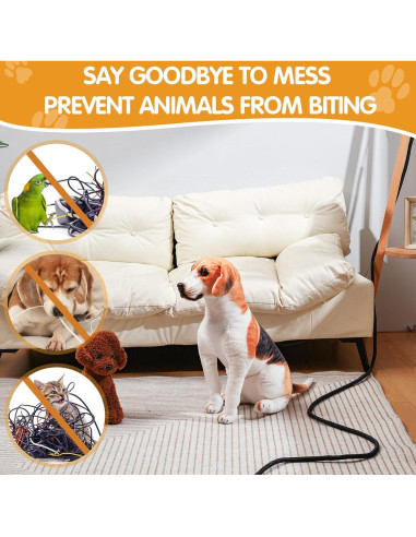 Protector de Cables para Mascotas Poen 3 Pack 3m Negro