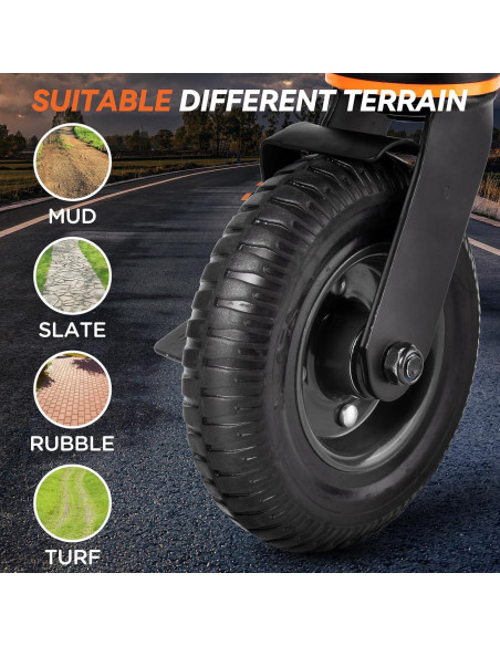 Rueda de Puerta de 15 cm con Freno YIFOR - Carga Pesada 272 kg