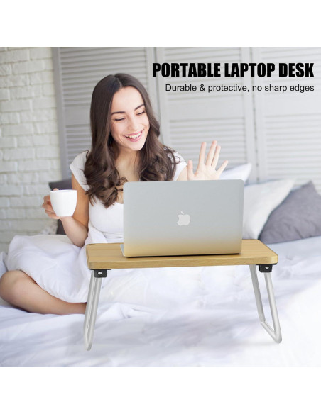 Bandeja Plegable para Computadora Portátil Ybj-ake Beige 43x31 cm