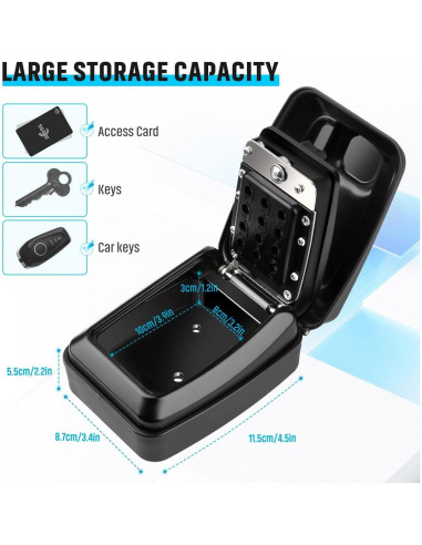 Caja de Llave TEUEN con Cerradura de Combinación Impermeable