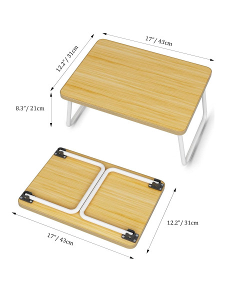 Bandeja Plegable para Computadora Portátil Ybj-ake Beige 43x31 cm