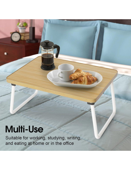 Bandeja Plegable para Computadora Portátil Ybj-ake Beige 43x31 cm