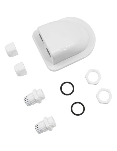 Entrada de Cable Solar Zayin Gland Sellado 2 Agujeros Blancos