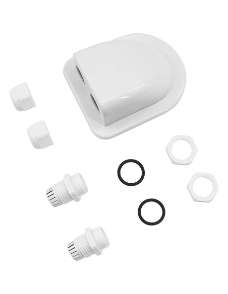 Entrada de Cable Solar Zayin Gland Sellado 2 Agujeros Blancos