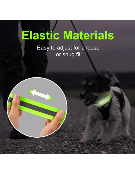 8 Bandas Reflectantes Sumind para Correr y Ciclismo Verde