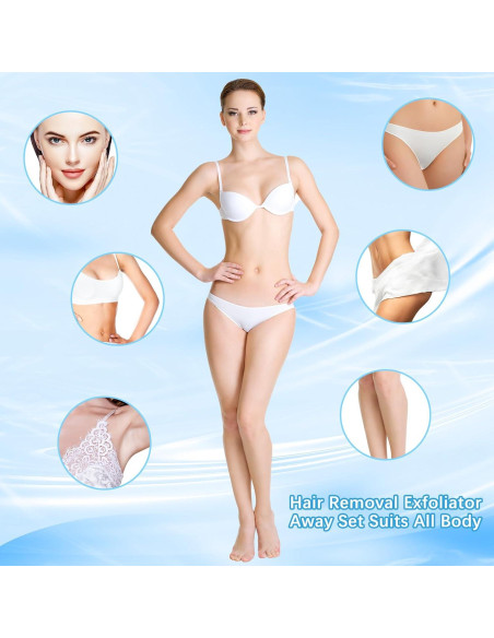 Chumia Kit de Depilación 102 Piezas - Almohadillas y Lija