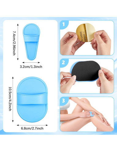 Chumia Kit de Depilación 102 Piezas - Almohadillas y Lija