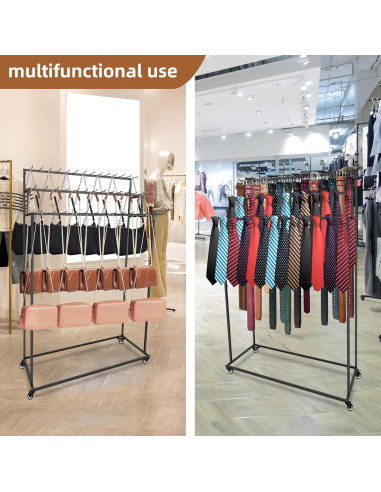 Organizador de Cinturones MikaYYeaga 3 Niveles 42 Ganchos Negro