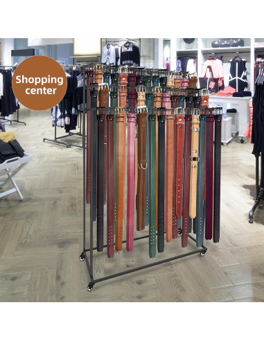 Organizador de Cinturones MikaYYeaga 3 Niveles 42 Ganchos Negro