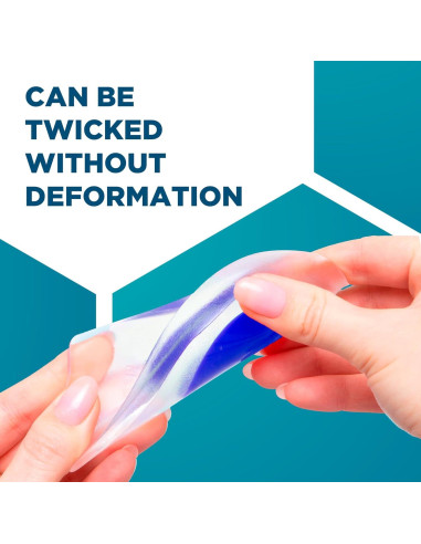 Copas de talón de gel Homergy para tendinitis y fascitis plantar - 6 pares