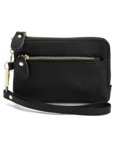 Billetera de Monedas de Cuero ZOOEASS para Mujeres - Negro