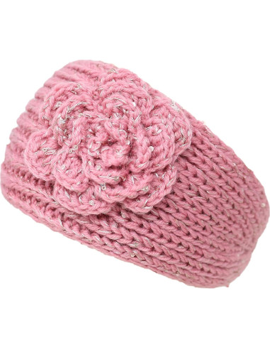 Diadema de Invierno KMystic Rosa Bebé Suave y Brillante