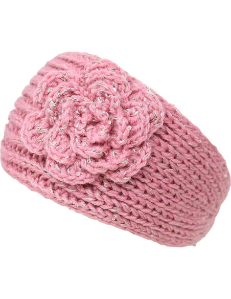 Diadema de Invierno KMystic Rosa Bebé Suave y Brillante