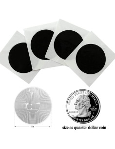 10 Etiquetas NFC K LAKEY NTAG215 Negras 25mm Programables 2