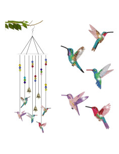 Kit de Pintura de Diamante Vcekract Colibrí con Campanas