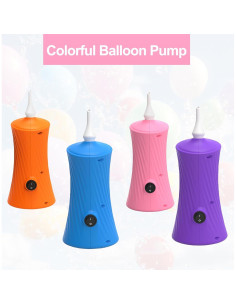 Bomba de globo eléctrica Bonastella 2, inflador compacto azul 2