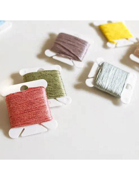 120 Bobinas de Hilo de Plástico Yuntop para Bordado DIY