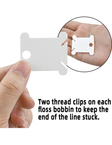 120 Bobinas de Hilo de Plástico Yuntop para Bordado DIY