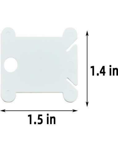 120 Bobinas de Hilo de Plástico Yuntop para Bordado DIY