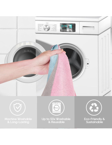 Rollo de Paños de Microfibra HONOVA 45 Piezas 30x30 cm Azul