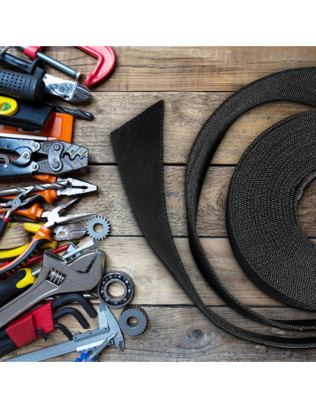 Manga Protectora de Nylon 8.23m 0.5" ID para Mangueras - Negro Manga Protectora de Nylon 8.23m 0.5" ID para Mangueras - Negro