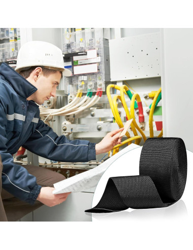 Manga Protectora de Nylon 8.23m 0.5" ID para Mangueras - Negro