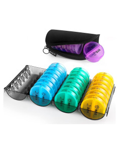 Organizador de Pastillas Mensual Yaklim 28 Días AM PM XL