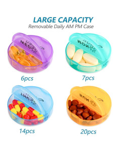 Organizador de Pastillas Mensual Yaklim 28 Días AM PM XL 2
